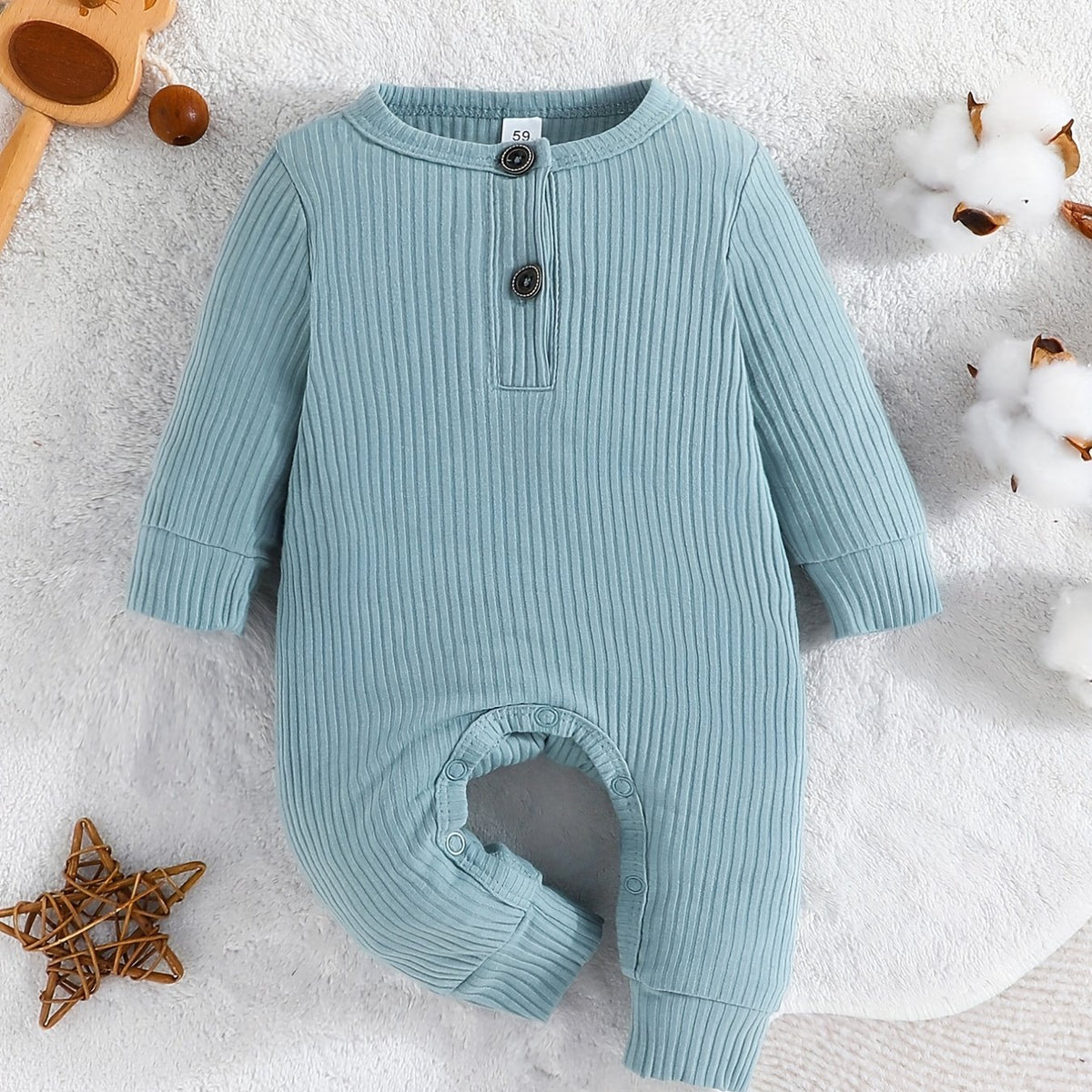 Striped Long Sleeve Romper for Baby Boys & Girls