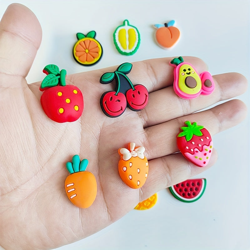 30pcs Cartoon Shoe Accessories PVC Clogs Charm Sandal Shoe Decoration