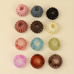 Matte Nest Clip For Ponytail Bun Holder Retractable Hair Claw