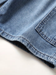 Cargo Denim Shorts Men s Classic Distressed Street Style Shorts