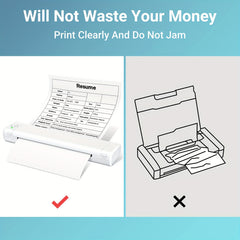 Thermal Printer Paper 8.5x11 Letter Size 100 Sheets