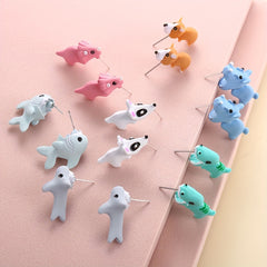 Funny Animal Stud Earrings for Girls