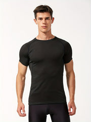 2pcs Men's Quick Dry Sports T Shirts High Stretch Compression