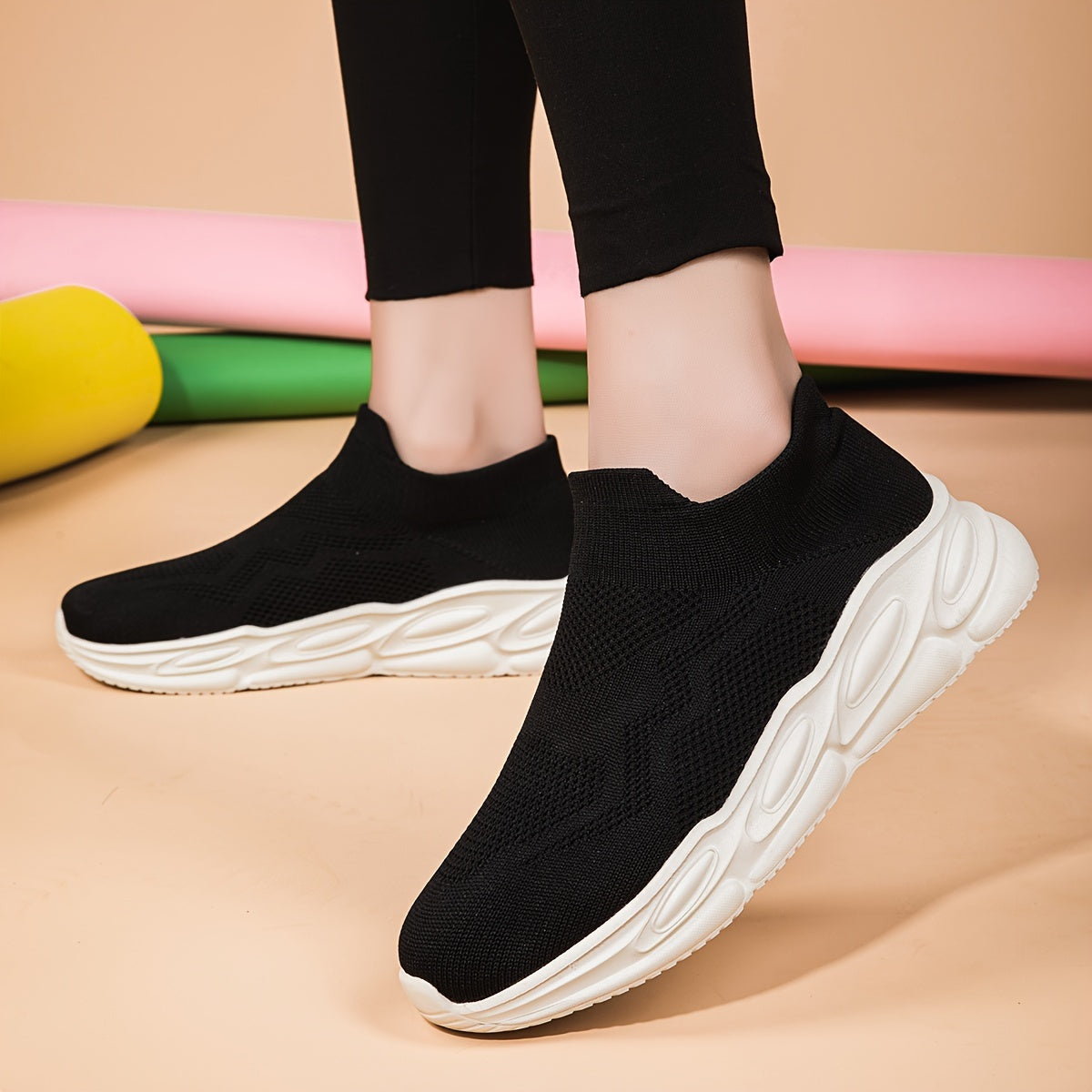 Women's Mesh Breathable Running Sports Shoes Lightweight Non slip Travel Shoes