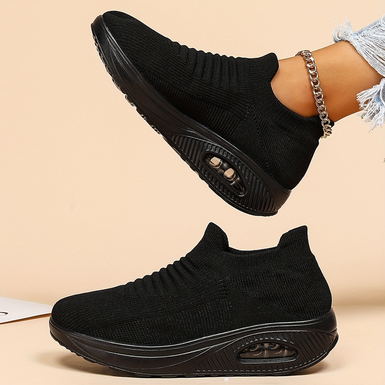 Women's Air Cushion Slip-On Running Shoes