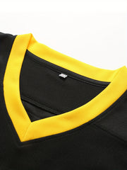 Men's 18 Vintage Ice Hockey Jersey Embroidery Long Sleeve Uniform