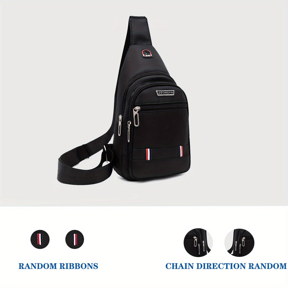 Unisex Cross Body Bag Portable Messenger Bag Casual Shoulder Bag