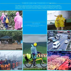 10pcs Disposable Raincoats for Outdoor Rafting Travel