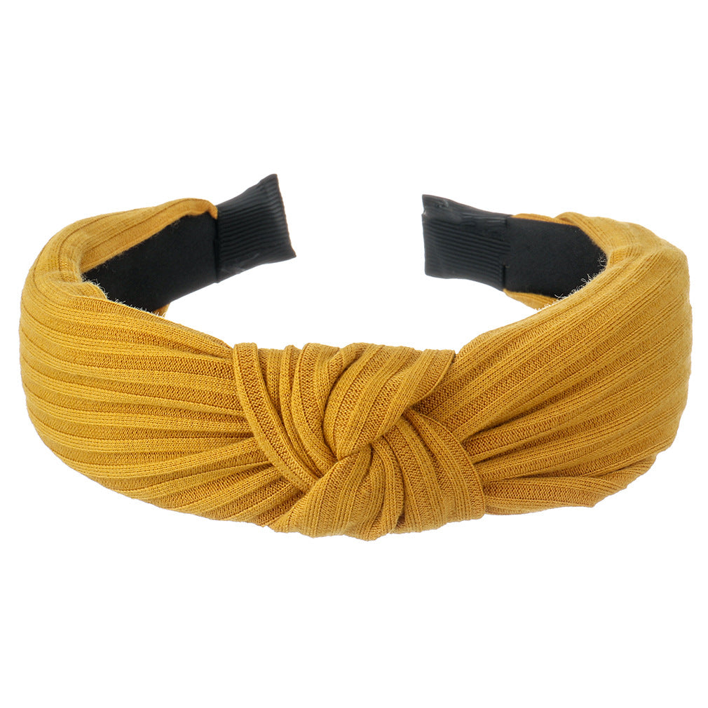 Twist Knotted Headband Solid Hair Hoop Cross Knot Women's Hair Accessories