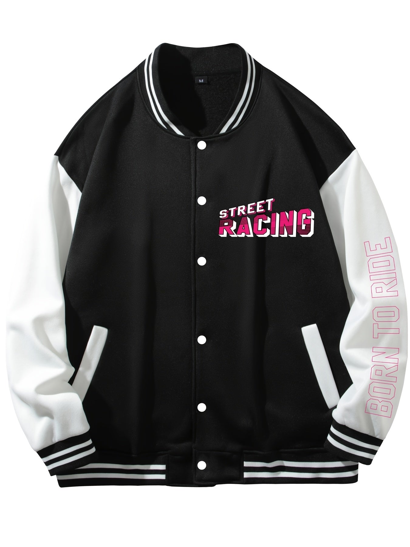 Men's Casual Lightweight Fleece Baseball Jacket