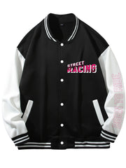 Men's Casual Lightweight Fleece Baseball Jacket