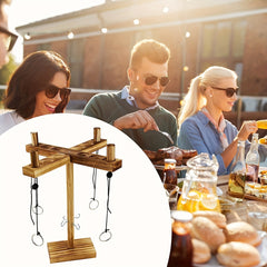 Ring Toss Hook Games with Shot Ladder for 4 People