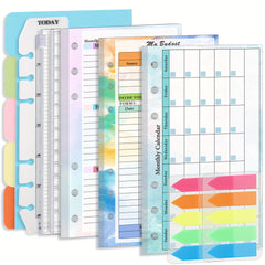A6 Planner Refill Inserts Double Sided Budgeting Bill Saving & Organization
