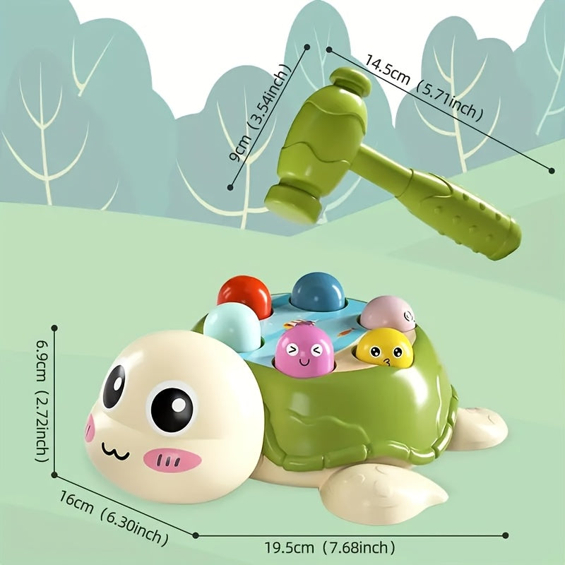 Interactive Turtle Hammer Toy for Toddlers