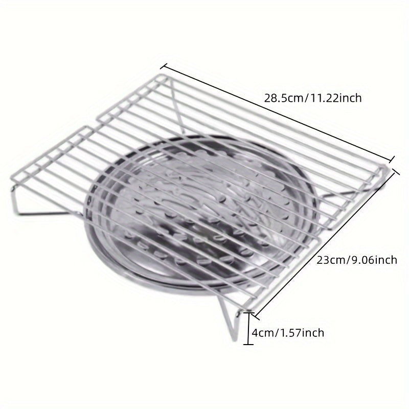 Portable Folding Outdoor BBQ Rack Grill Barbecue Stove Stainless Steel