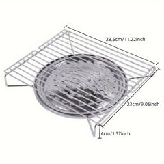 Portable Folding Outdoor BBQ Rack Grill Barbecue Stove Stainless Steel