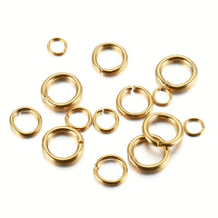 100pcs Stainless Steel Split Rings Openable Rings Connectors 10mm