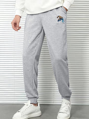 Cartoon Print Sweatpants Men's Drawstring Jogger Pants