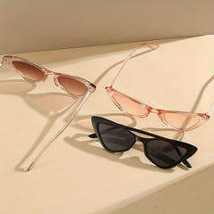 3 Pairs Triangle Cat Eye Sunglasses UV400 Sun Shades for Travel