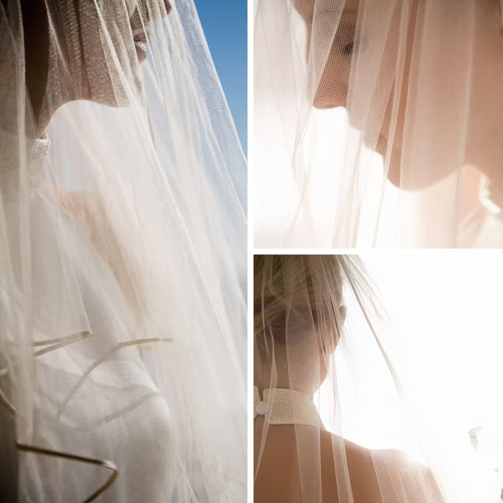 Bridal Veil Set with Personalized Name & Date