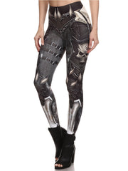 Sexy Digital Print Leggings Casual High Waist Slim Leggings