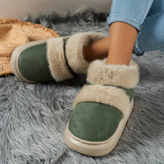 Thermal Lined Faux Suede Snow Boots for Women