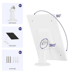 2 Packs 6V Solar Panel for Security Camera IP65 Waterproof