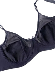  Sexy Bow Knot Mesh Underwire Back Closure Bra