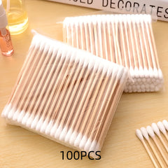 100/300 Cotton Swabs Cleaning Supplies for Camping & Daily Use