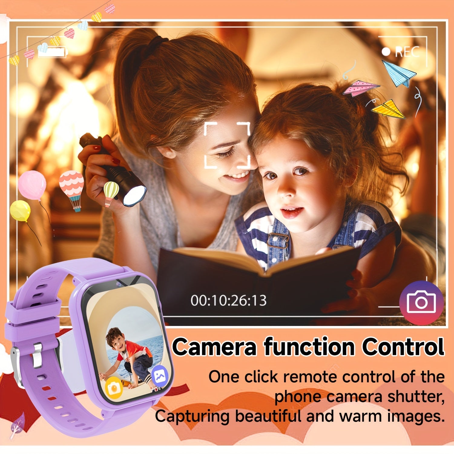 Kids Smart Watch with Camera Pedometer Flashlight