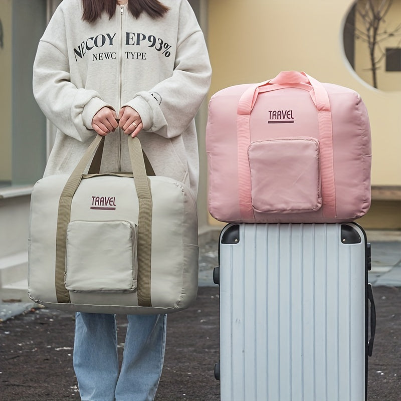 Large Capacity Travel Duffle Bag Foldable Weekender Luggage Bag