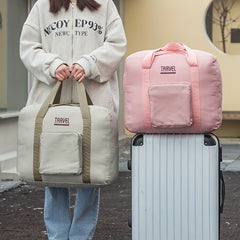 Large Capacity Travel Duffle Bag Foldable Weekender Luggage Bag