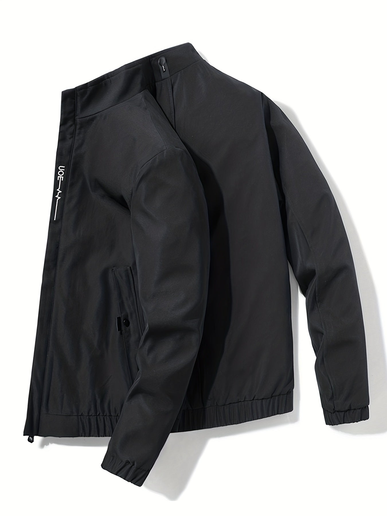 Men's Lightweight Stand Collar Windbreaker Jacket