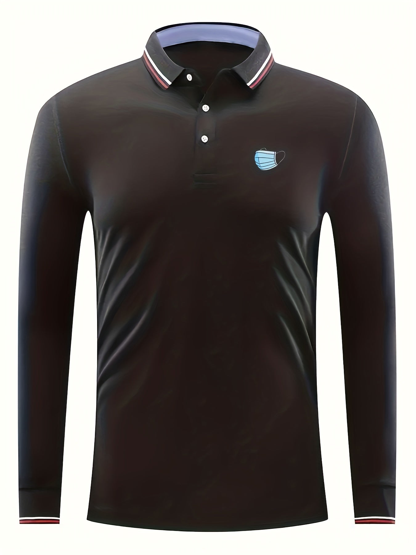 Men's Lightweight Long Sleeve Polo Shirt
