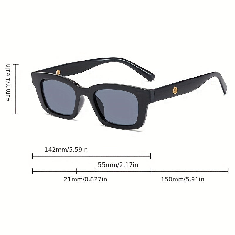 Y2K Rectangle Sunglasses UV400 Sun Shades Glasses