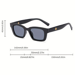 Y2K Rectangle Sunglasses UV400 Sun Shades Glasses