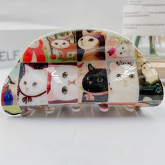 Animal Pattern Small Hair Claw Clip for Women Girls