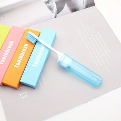 10pcs Disposable Travel Toothbrush Foldable Manual Portable