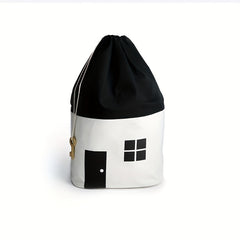 Nordic House Shaped Storage Bag & Organizer Hanging Loop Clothes Hamper