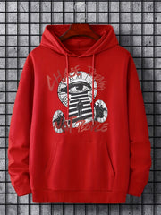 Men's Eye Print Hoodie Long Sleeve Casual Sweatshirt