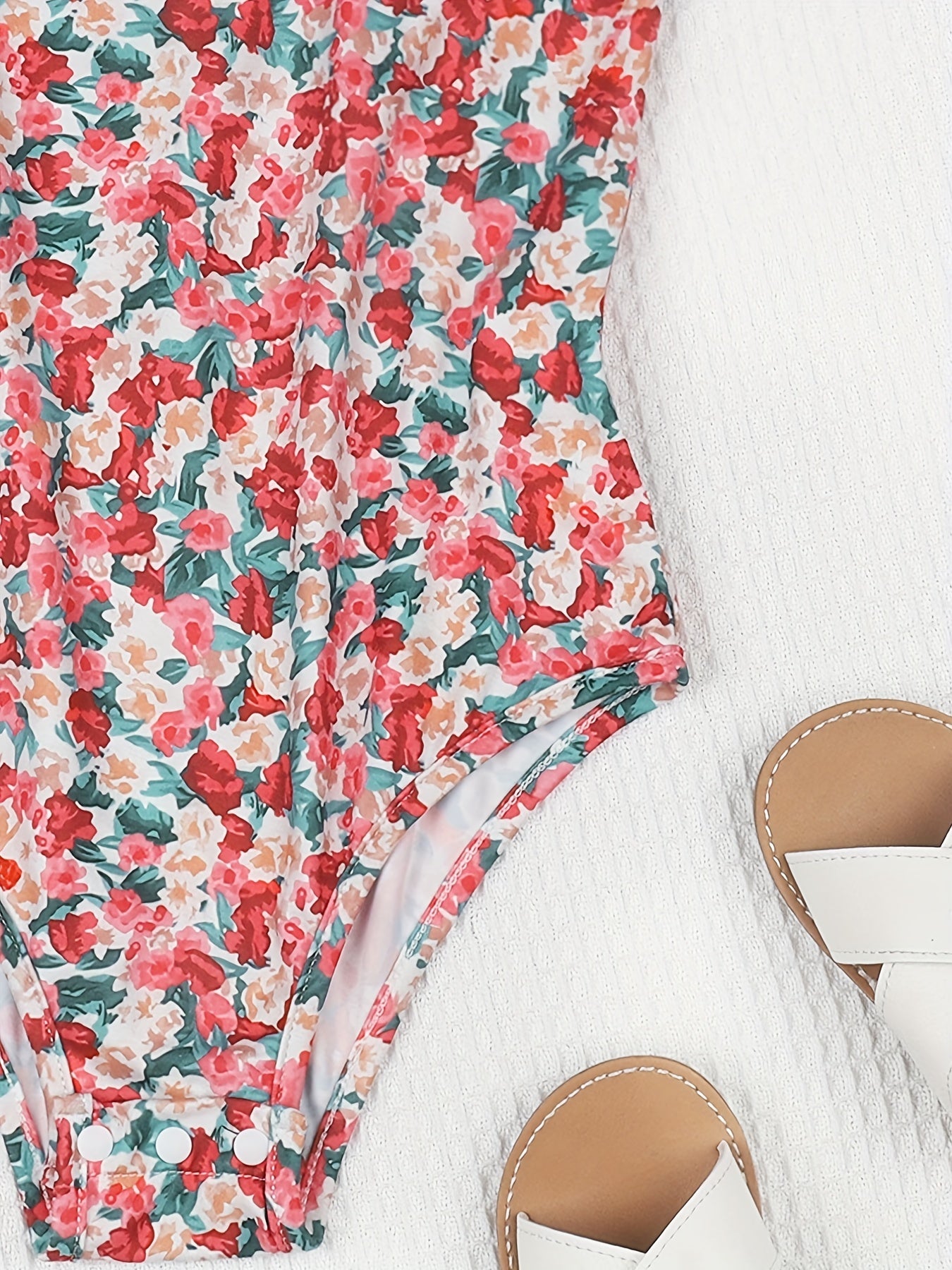 Girls Ditsy Floral Cami Jumpsuit Romper Sleeveless Bodysuit