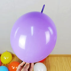 100 Multicolor Needle Tail Gas Ball Rainbow Link Balloon