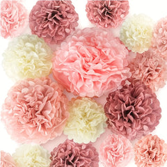 5pcs Hand Folded Paper Flower Ball for Weddings Birthdays Festivals
