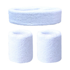2pcs Sweat Absorbing Wrist & Head Bands for Outdoor Sports