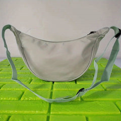 Half Moon Nylon Ladies Belt Bag Solid Crossbody Work Study