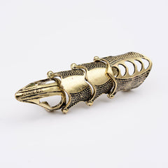 Y2K Punk Style Full Finger Claw Ring for Halloween Cosplay