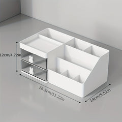 Large Capacity 2-Drawer Makeup Organizer for Vanity and Bathroom