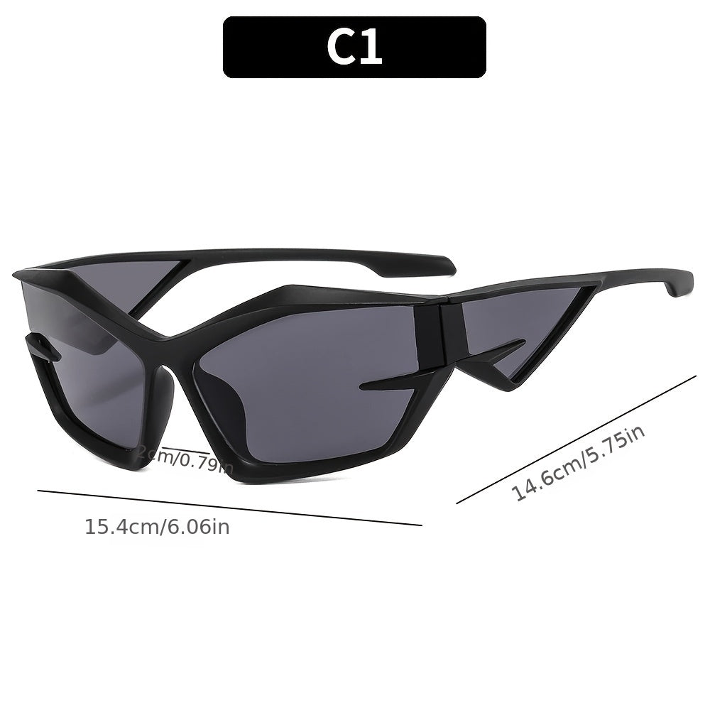 Cyberpunk Y2K Sunglasses Thick Frame Hip Hop Shades