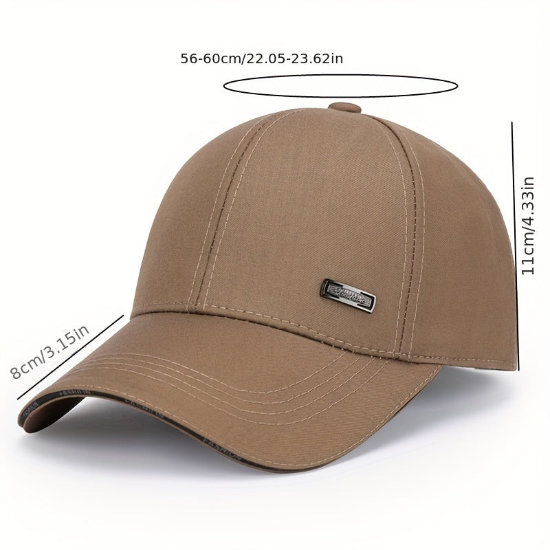 Men's Casual Sunscreen Baseball Cap for Middle Aged and Elderly