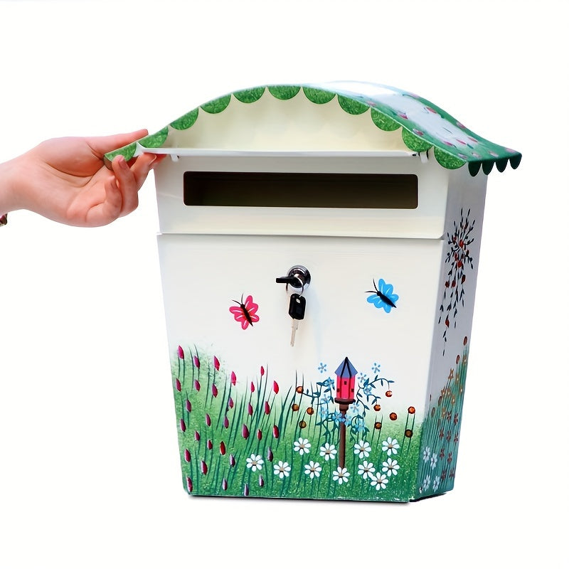 Large Pastoral Letter Box Household Newspaper Box Painting Suggestion Box